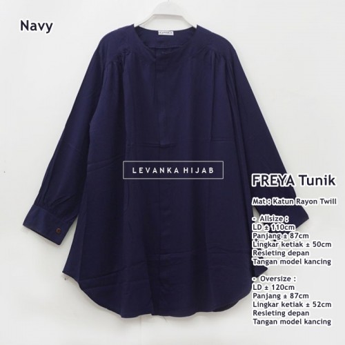 Freya-010 Atasan Tunik Katun Rayon Twill